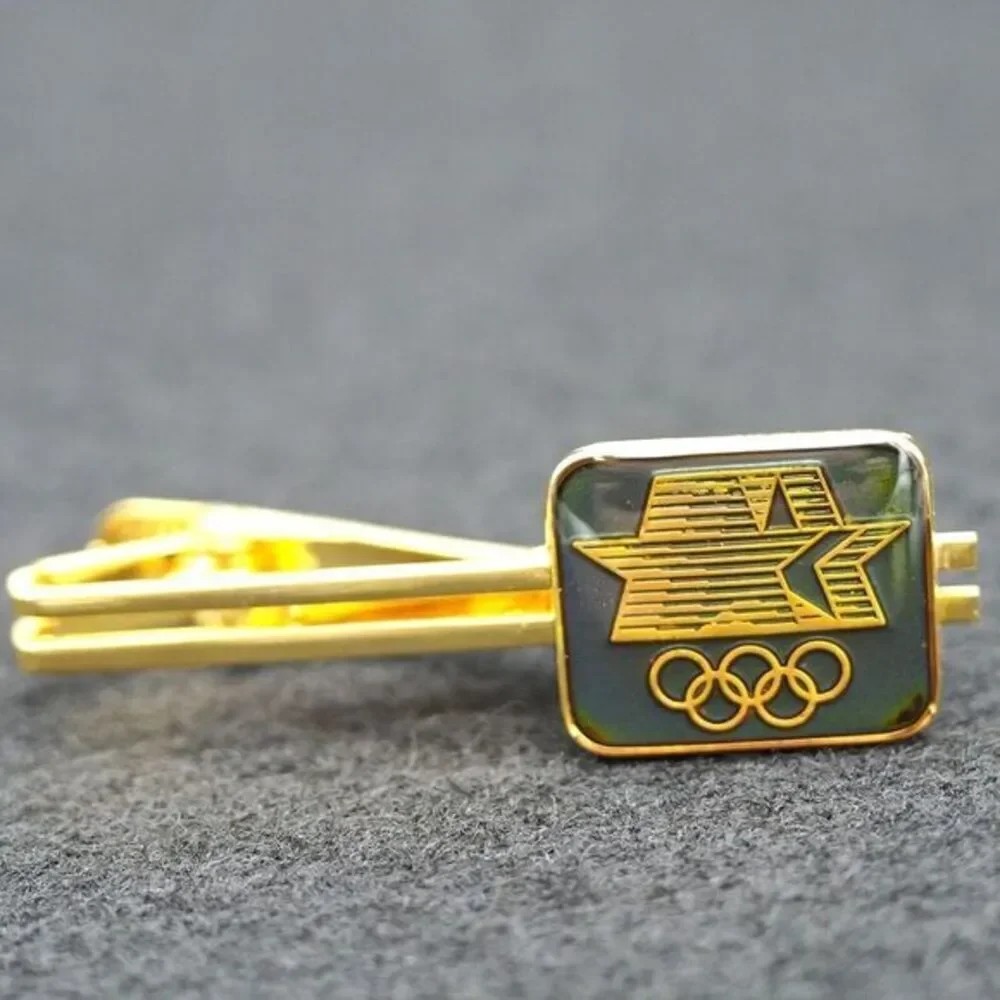 VTG US Olympics Brother Tie Clip NOS